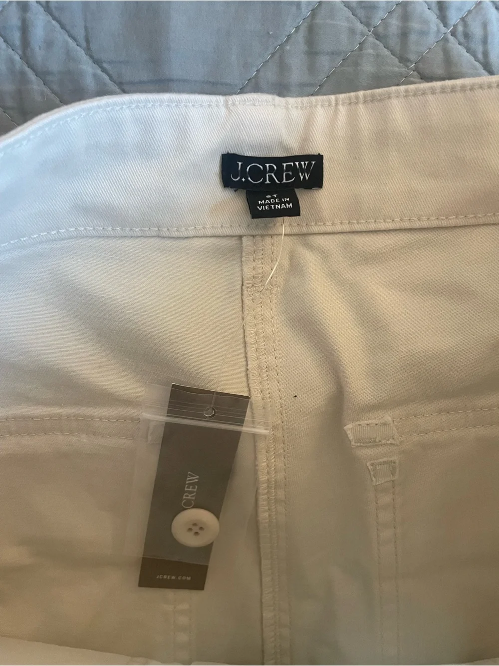 J CREW Tall patch-pocket slim chino pant in Natural Size 8T NWD $98 CS210